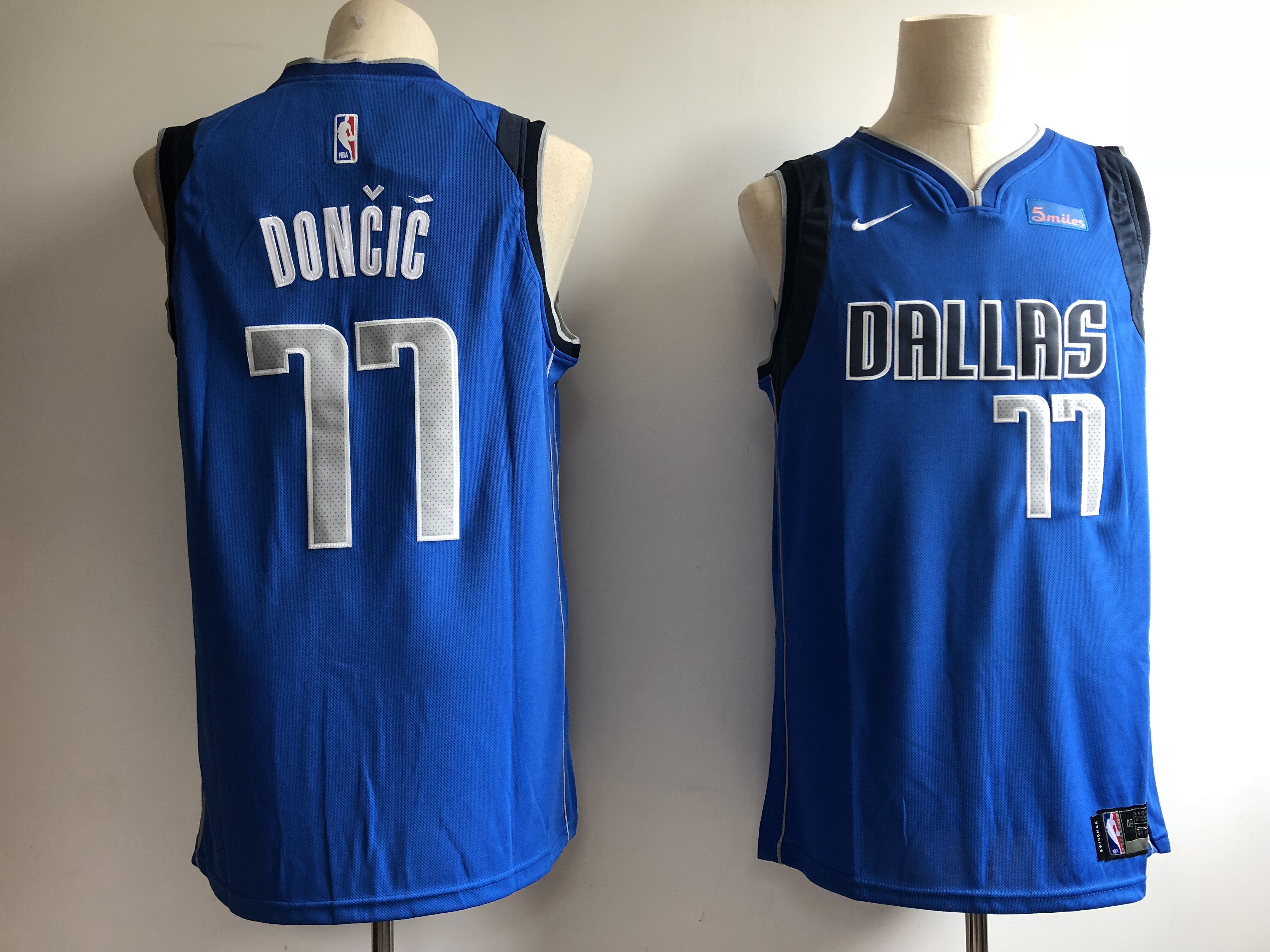 Men Dallas Mavericks #77 Doncic Blue Nike NBA Jerseys